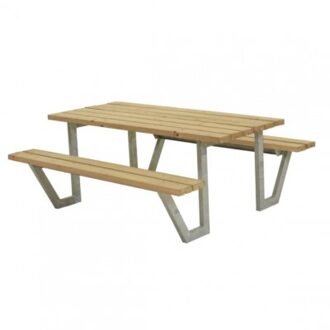 Picknicktafel thermowood - Wega - 161 x 177 x 73 cm Bruin