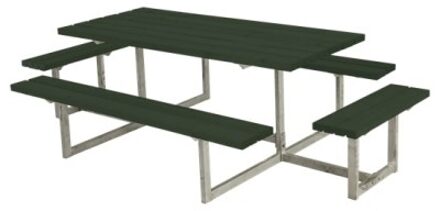 Picknicktafel vuren geimpregneerd - Basic - groen 4 banken - 160 x 260 x 73 cm
