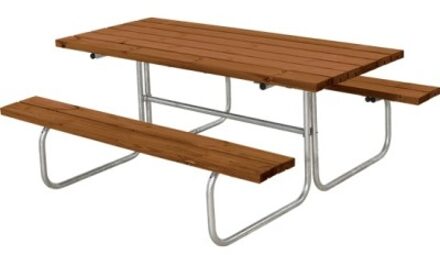 Picknicktafel vuren geimpregneerd - Classic gegrond teak 155 x 177 x 73 cm