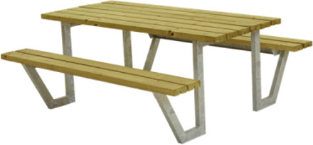 Picknicktafel vuren geimpregneerd - Wega 161 x 177 x 73 cm Bruin