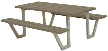 Picknicktafel vuren geimpregneerd - Wega - 161 x 177 x 73 cm Bruin