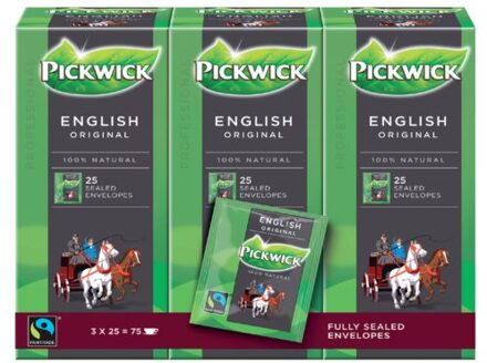 Pickwick Thee pickwick fair trade english 25x2.5gr