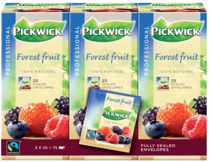 Pickwick Thee pickwick fair trade forest fruit 25x1.5gr