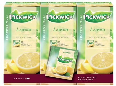 Pickwick Thee pickwick fair trade lemon 25x1.5gr