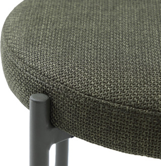 Pico metalen krukje groen - met olijfgroene zitting - 48 cm