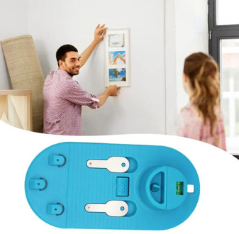 Pictures Frame Hanger Photo Frame Ruler Spirit Level Angle Gauge Kit Measuring Ruler For Hanging Picture DIY Tools Dropshipping