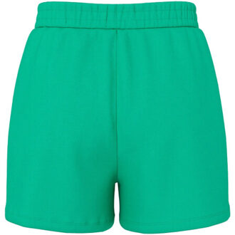 Pieces Dames loose shorts pcchilli sweat pants effen - maat L Groen