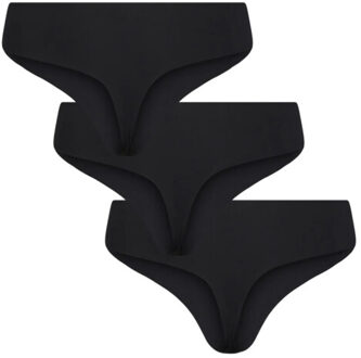 Pieces Dames string pcnamee naadloos 3-pack - maat M Zwart