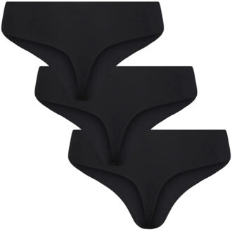 Pieces Dames string pcnamee naadloos 3-pack - maat S Zwart
