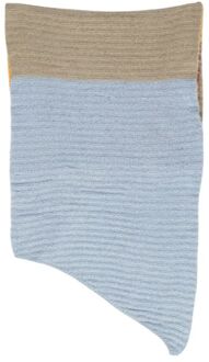 Pieces Kleurblok Ribbels Breisjaal Oranje