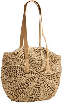 Pieces Lona Round Shopper Tas - 1 SIZE