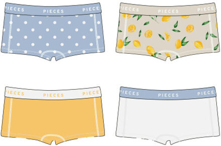 Pieces Pclogo lady 4 pack bc Veelkleurig - M