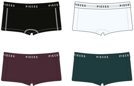 Pieces Pclogo lady 4 pack solid noos bc Veelkleurig - M