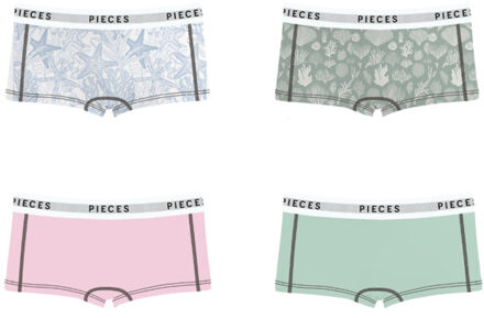 Pieces Pclogo lady ocean 4 pack bc Veelkleurig - M