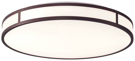 Piedro LED plafondlamp, 3.000 K, Ø 50 cm wit, koffiebruin