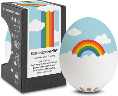 Piepei - Eierwekker - Rainbow (Regenboog) Wit