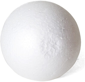 Piepschuim bal/bol - D10 cm - wit - DIY hobby/decoratie