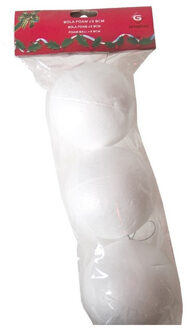 Piepschuim ballen - 3x st - D8 cm - DIY hobby