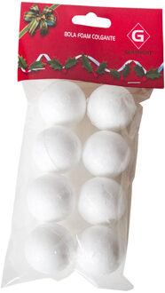 Piepschuim balletjes - 8x st - D3 cm - DIY hobby