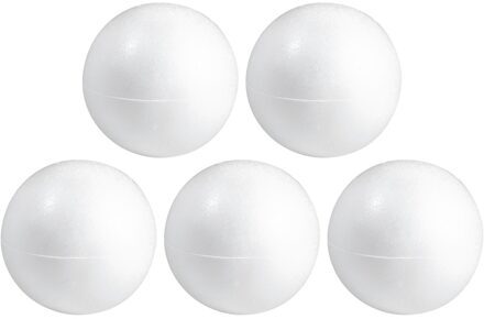 Piepschuim bol/ballsen - 10x - wit - D15 cm - halve schalen - hol - hobby/DIY materiaal