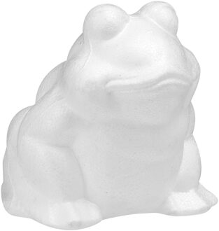 Piepschuim hobby knutselen vormen/figuren dieren kikker van 13 cm
