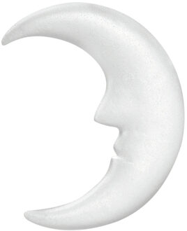 Piepschuim hobby knutselen vormen/figuren maan van 23 cm