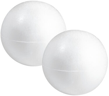 Piepschuim hobby vorm - 2x - bol - 50 cm - DIY knutsel figuren - halve schalen