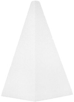 Piepschuim vorm/figuur - 1x - piramide - wit - H20 cm - hobby/knutsel materialen