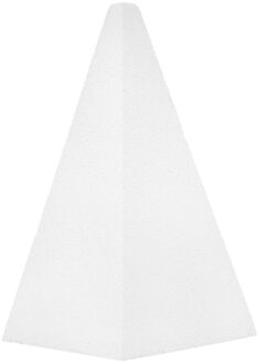 Piepschuim vorm/figuur - piramide - wit - H50 cm - hobby/knutsel materialen