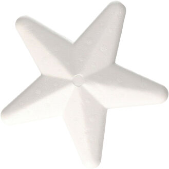 Piepschuim vormen/figuren kerst ster - van 20 cm - hobby knutselen Wit