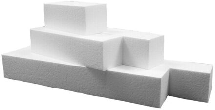 Piepschuim vormen staaf/staven - 40 x 7.5 cm - hobby/knutselen materiaal Wit