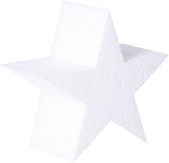 Piepschuim vormen sterren - 10 x 5 cm - hobby/knutselmateriaal - Kerst sterren maken