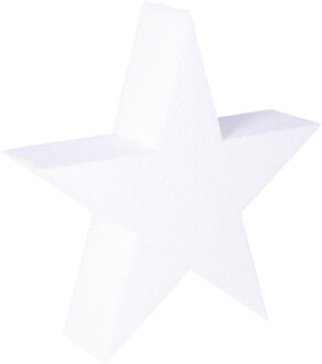 Piepschuim vormen sterren - 20 x 5 cm - hobby/knutselmateriaal - Kerst sterren maken