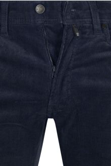 PIERRE CARDIN Broek Lyon Future Flex Corduroy Navy Donkerblauw - W 31 - L 30,W 31 - L 34