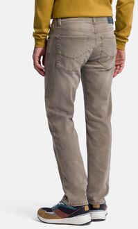 PIERRE CARDIN Broek Lyon Tapered Future Flex Lichtbruin Beige