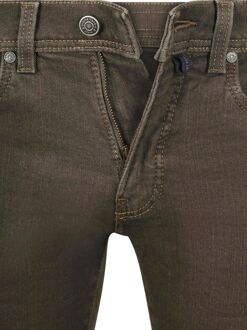 PIERRE CARDIN Broek Lyon Tapered Raw Bruin - W 31 - L 32,W 32 - L 34,W 33 - L 32,W 33 - L 34,W 34 - L 30,W 34 - L 32,W 34 - L 34,W 36 - L 30,W 36 - L 34,W 38 - L 32,W 38 - L 34,W 40 - L 32