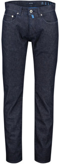 PIERRE CARDIN Donkerblauwe 5-Pocket Jeans Pierre Cardin , Blue , Heren - W33 L30,W35 L36,W35 L32,W32 L34,W33 L34,W36 L34,W36 L32,W32 L36