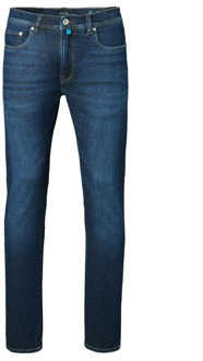 PIERRE CARDIN Lyon taps toelopende jeans Pierre Cardin , Blue , Heren - W30 L34,W33 L34,W35 L34,W36 L34,W31 L34