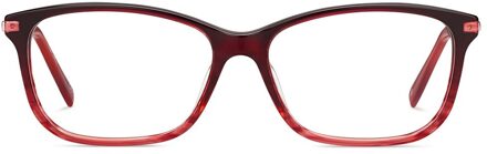 PIERRE CARDIN Pc8471 Rechthoekige Zonnebril Rode Frames - maat Donkerrood