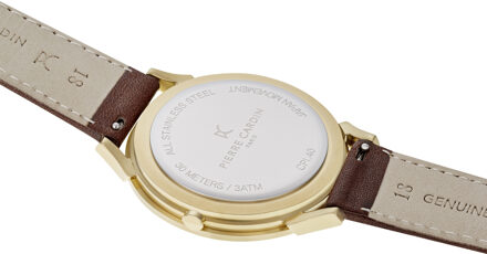 PIERRE CARDIN Pigalle Plissée Unisex Horloge Bruin CPI.2004 - One Size