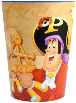 Piet Piraat frosted beker geel 200 ml