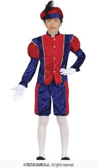 Piet Verkleedpak Kind Rood/Blauw Felipe Multikleur - Print