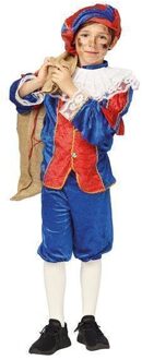 Pieten kostuum kind 4-delig Victorio Rood - Zalm, Blauw