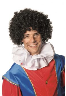 Pieten kraag wit - luxe uitvoering - voor volwassenen - one size - roetveeg piet