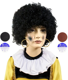 Pieten set - pruik - kraag - schmink - oorbellen - sinterklaas en piet