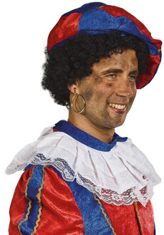 Pieten verkleed baret/muts/pet - blauwe/rood - voor volwassenen Multi