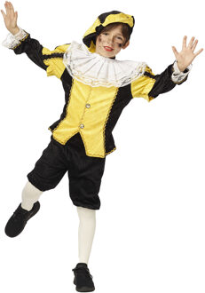 Pieten verkleed kostuum voor kinderen - geel/zwart - Pietenpak 116