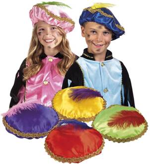 Pietenbaret Rood - Zalm, Geel - Beige - Creme, Groen, Paars - Lila, Blauw