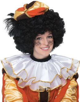 Pietenkraag luxe Wit - Transparant