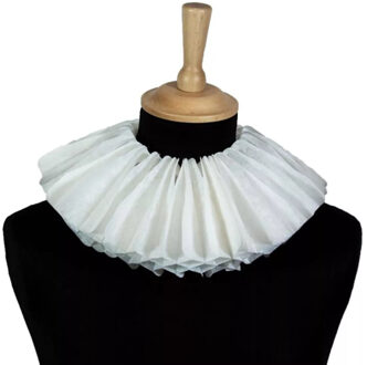 Pietenkraag/page kraag - wit - papier - Sint en Piet verkleed accessoires Multi